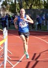 Ian Hudsptih bringing Morpeth Harriers team home in 3rd place in the Northern Mens 6 Stage Road Relay.